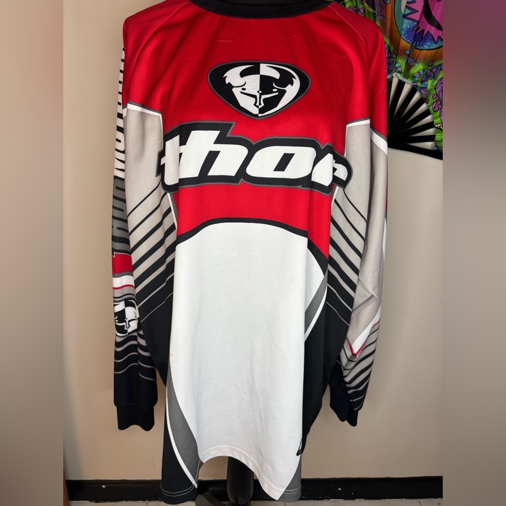 Thor Motocross Jersey XXL – Classic Red/Black/White Racing Fit